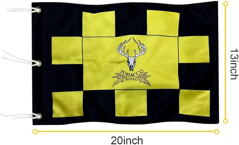 2BUT Standard Tobacco Road Golf Club Pin Flag Practic Putting Green Golf Flag For Backyard Garden Double-Sewn 600D Nylon Miniature Pin Flag (20"x13" Grommet) - Image 2